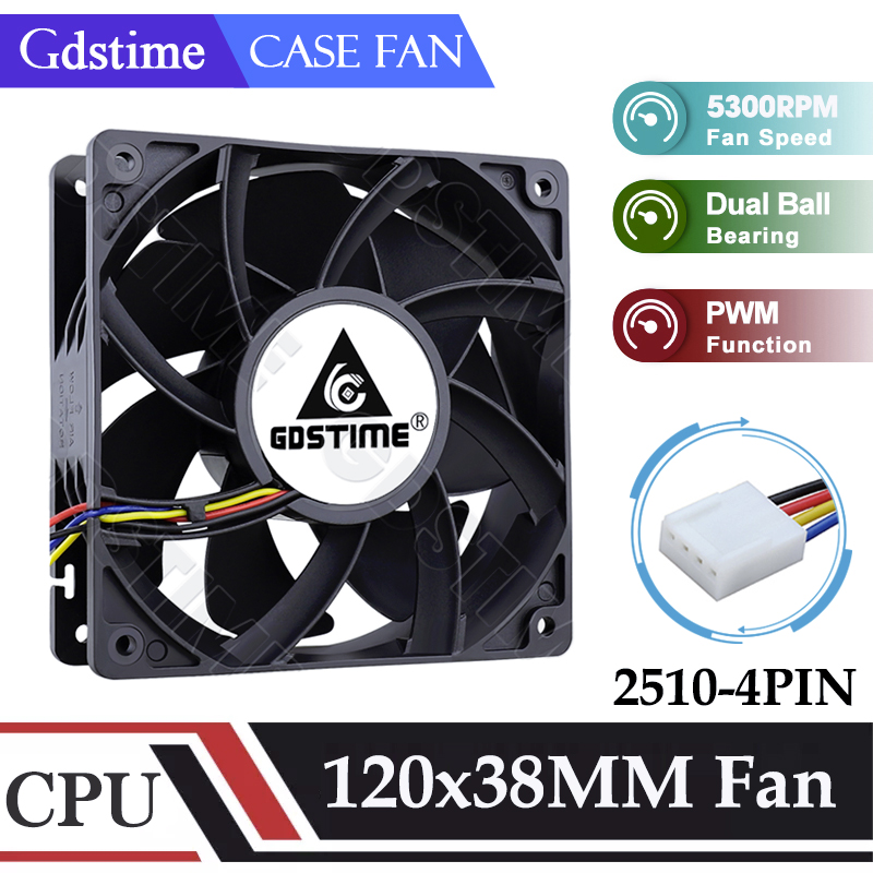 Esports Gaming Fan - Gdstime 120mm Fan 24V 12V 5V