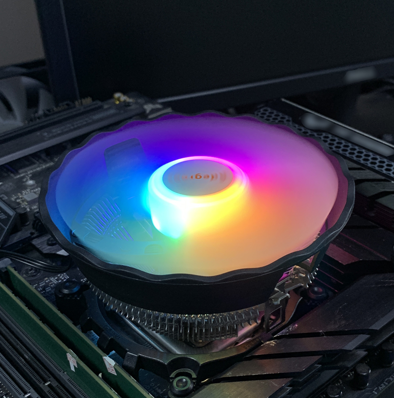 RGB CPU Air Cooler 90mm PC Pro - Esports Gaming Fan ulasan dan harga