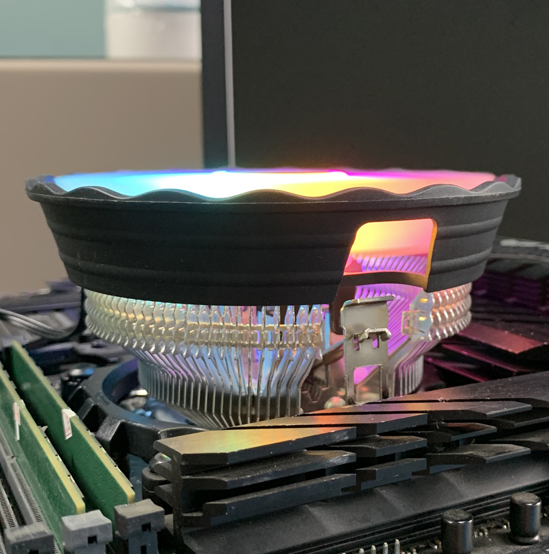 RGB CPU Air Cooler 90mm PC Pro - Esports Gaming Fan ulasan dan harga