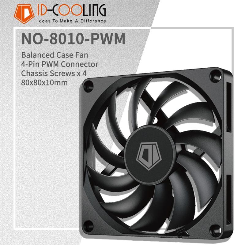 ID-COOLING NO-8010-PWM 80MM PC - Esports Gaming Fan ulasan dan harga