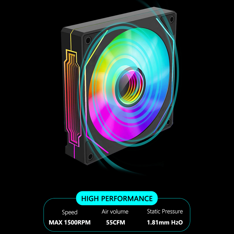 JUMPEAK MS120 120mm Case Fan 5 - Esports Gaming Fan ulasan dan harga