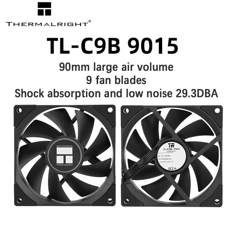 Thermalright TL-C9 TL-C9B TL-9 - Esports Gaming Fan ulasan dan harga