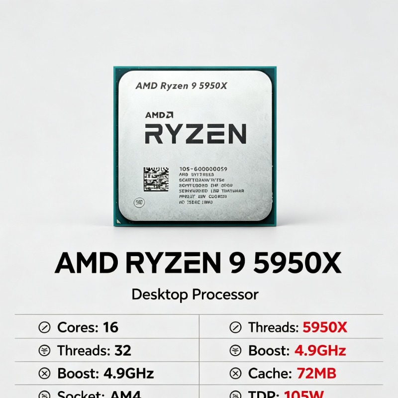 AMD Ryzen 9 5950X 16 Core 32 T - Amd Cpu Ryzen 9 ulasan dan harga