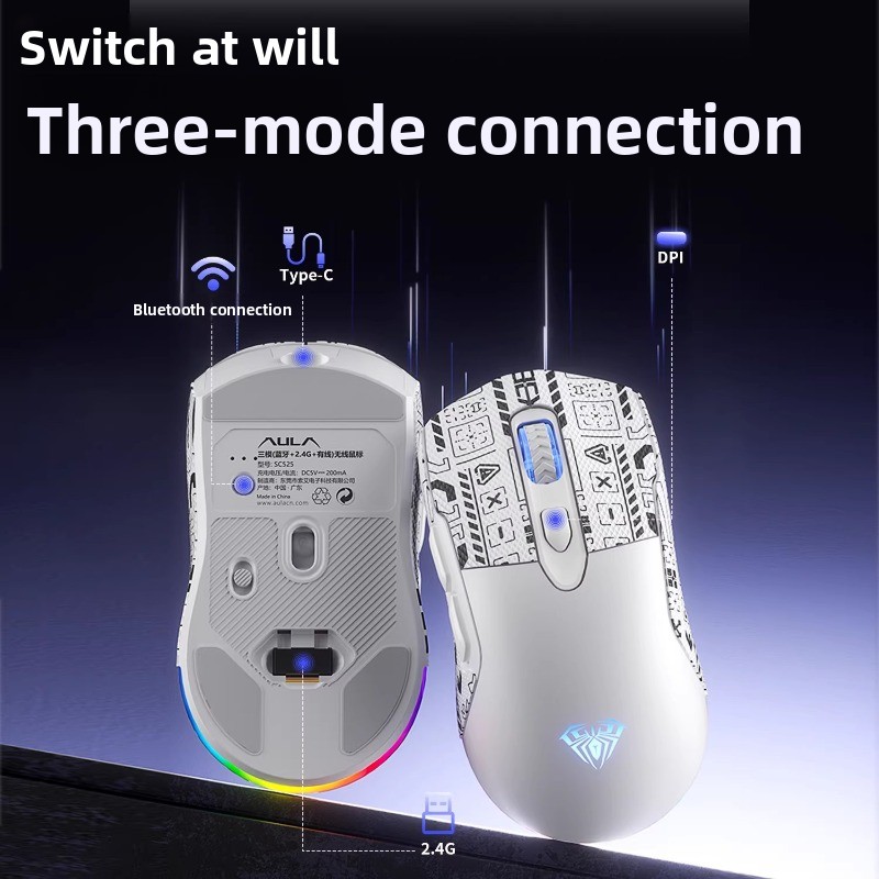 AULA SC525 Wireless Bluetooth  - Esports Gaming Business ulasan dan harga