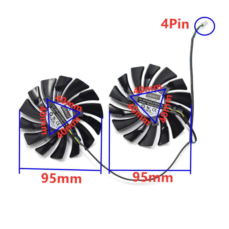 2Pcs 95mm PLD10010S12HH Video  - Esports Gaming Fan ulasan dan harga