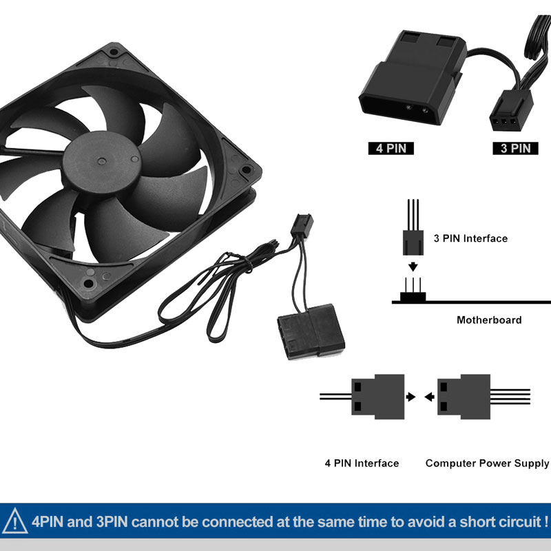 80mm 90mm 120mm Quiet Computer - Esports Gaming Fan ulasan dan harga