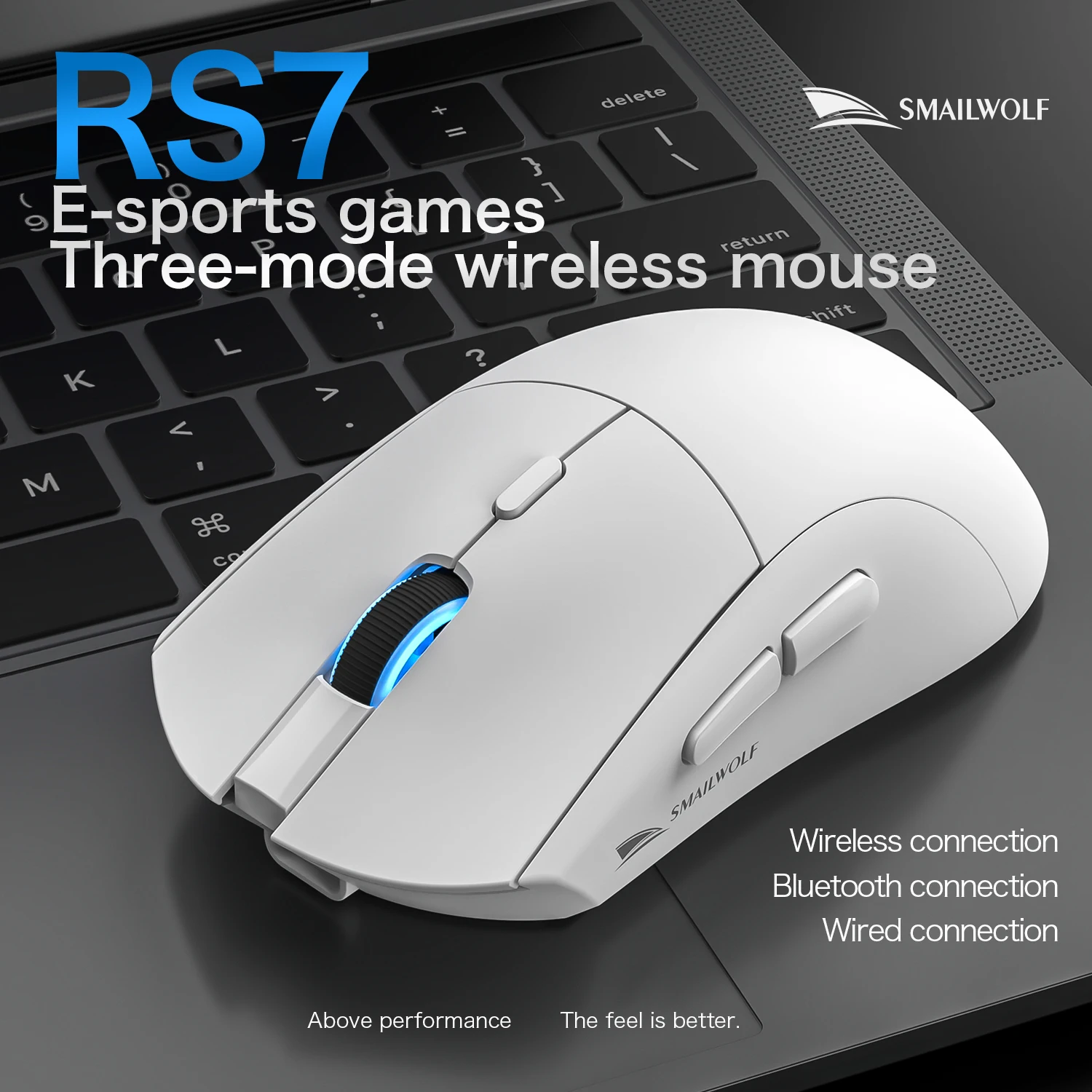 SMAILWOLF RS7 Gaming Mouse Blu - Esports Gaming Business ulasan dan harga