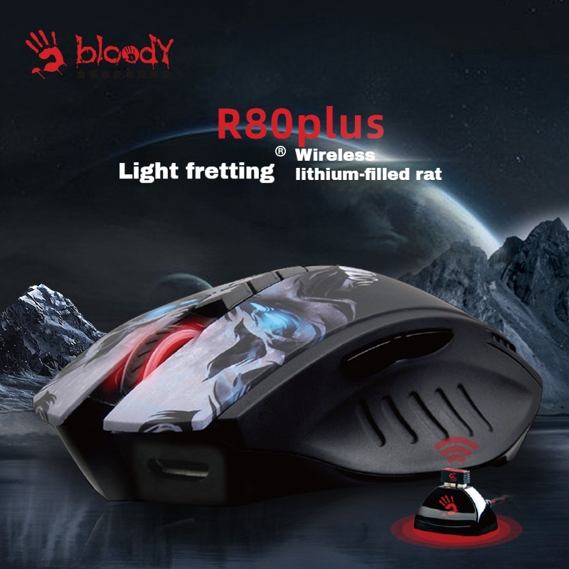Bloody R80 Plus Wireless RGB M - Esports Gaming Business ulasan dan harga